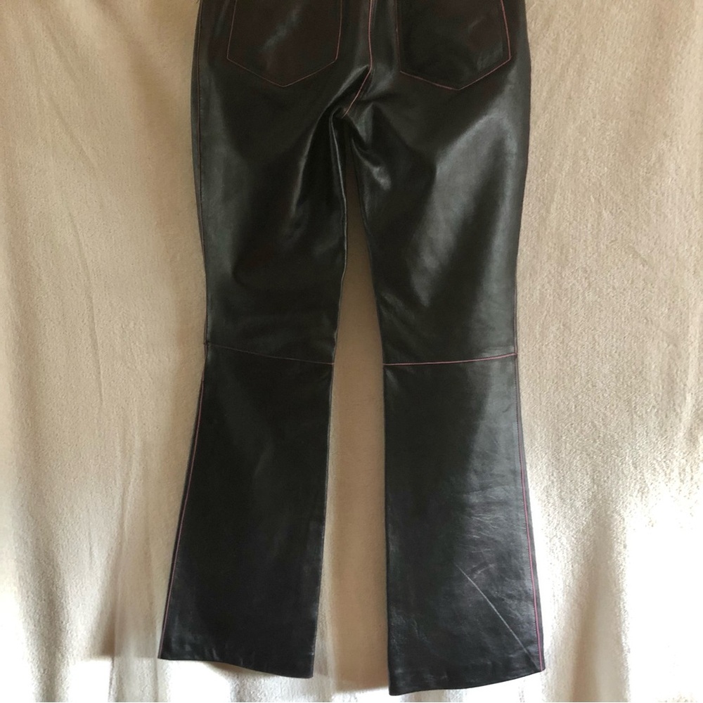 Betsey Johnson leather bootcut pants black - Picture 5 of 7